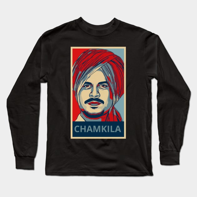 Chamkila Long Sleeve T-Shirt by Pixeltron